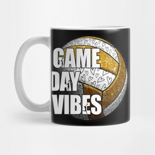 Bleached Volleyball Game Day Vibes Volleyball Mom Leopard Mug